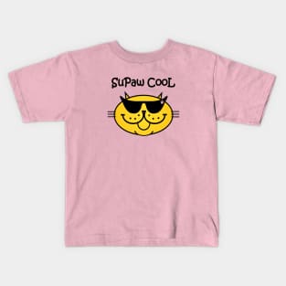 SuPaw CooL -YELLOW Kids T-Shirt